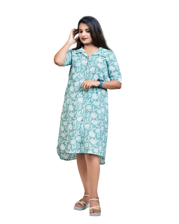 Cotton Shirt Style Kurthi