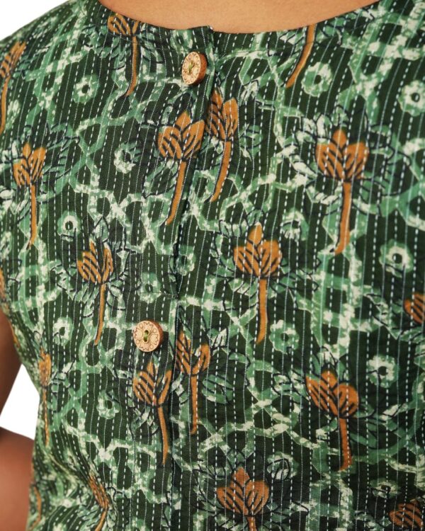 Kantha Cotton Dress - Image 2